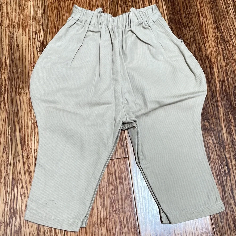 Vintage baby boy khaki snap leg pants size XL